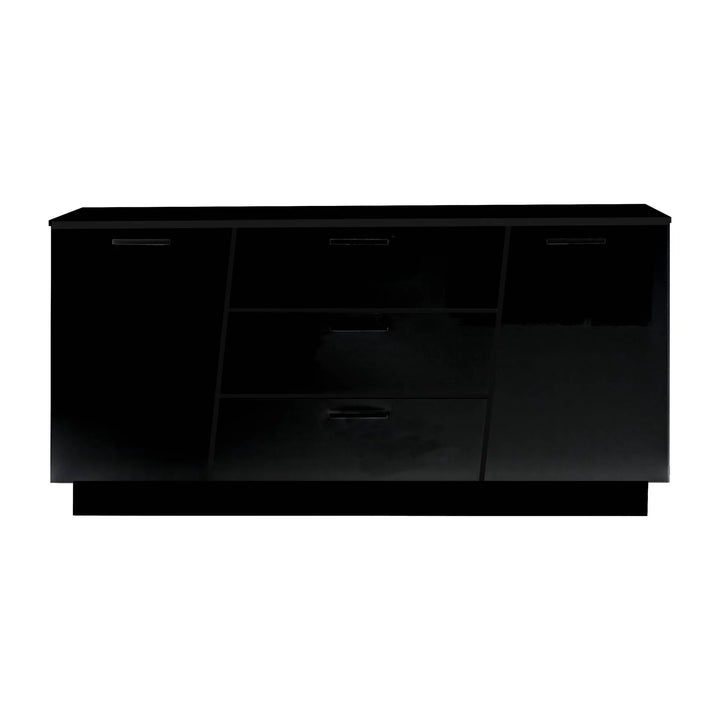 Sideboard Cabinet Black Emira 84