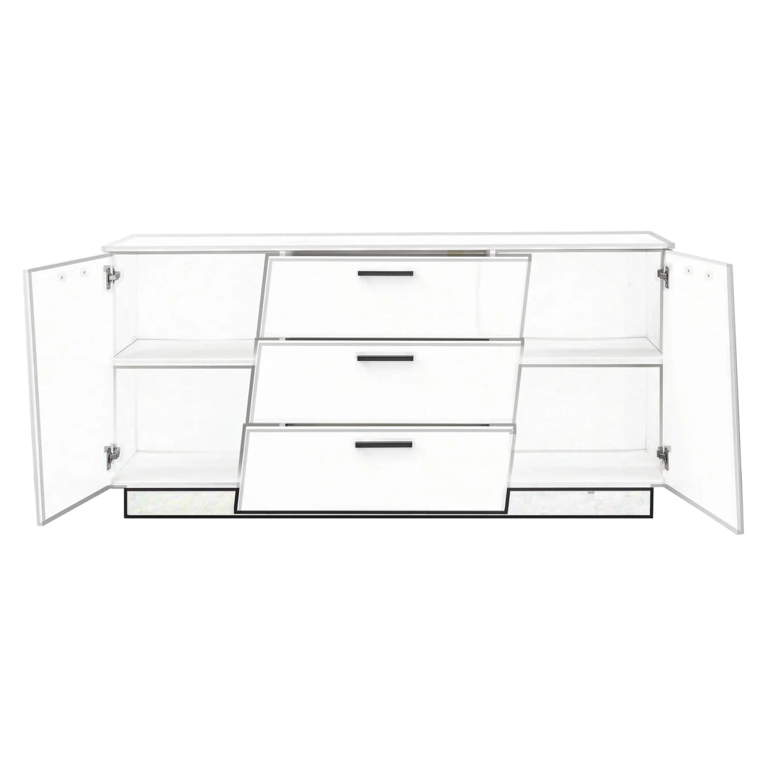 Sideboard Cabinet Black Emira 84