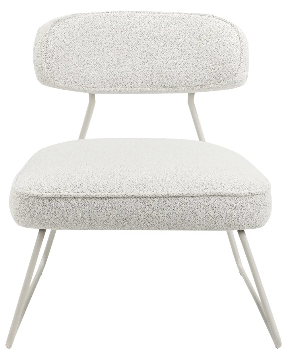 Set of 2 Armchairs Fabric Off-White Marzi
