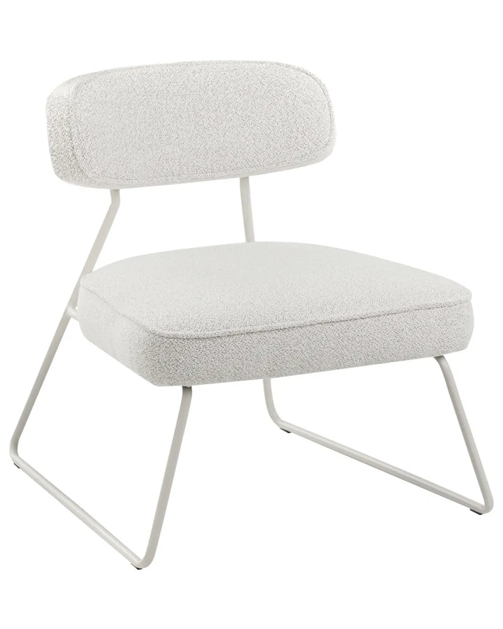 Set of 2 Armchairs Fabric Off-White Marzi