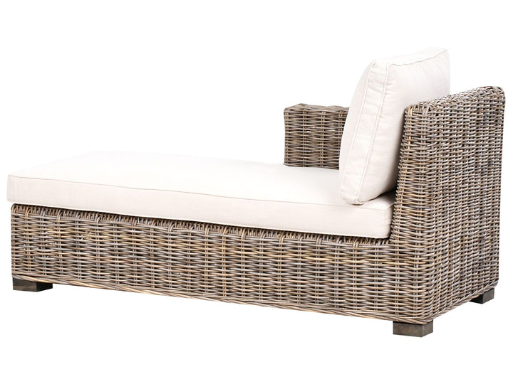 Valletri Garden Corner Sofa 3 Seater Right Hand Rattan Grey