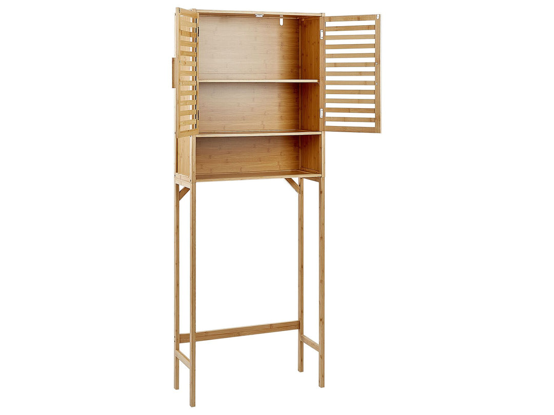 Bathroom Cabinet Bamboo Wood 63 cm Light Brown Okarche