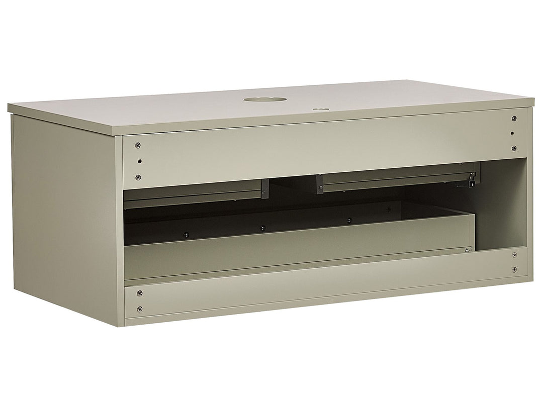 Wall Mounted Washbasin Cabinet 100 cm Light Green Alzira