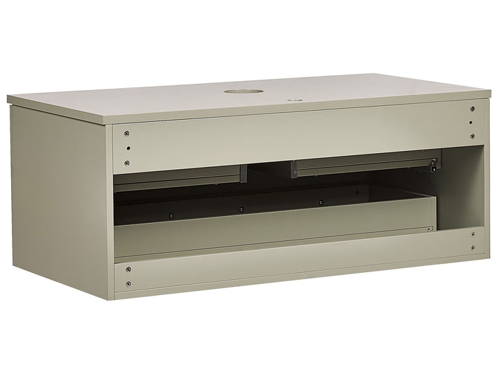 Wall Mounted Washbasin Cabinet 100 cm Light Green Alzira