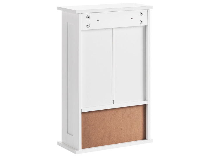 Bathroom Wall Mounted Mirror Cabinet 34 cm 53 cm White Hulia