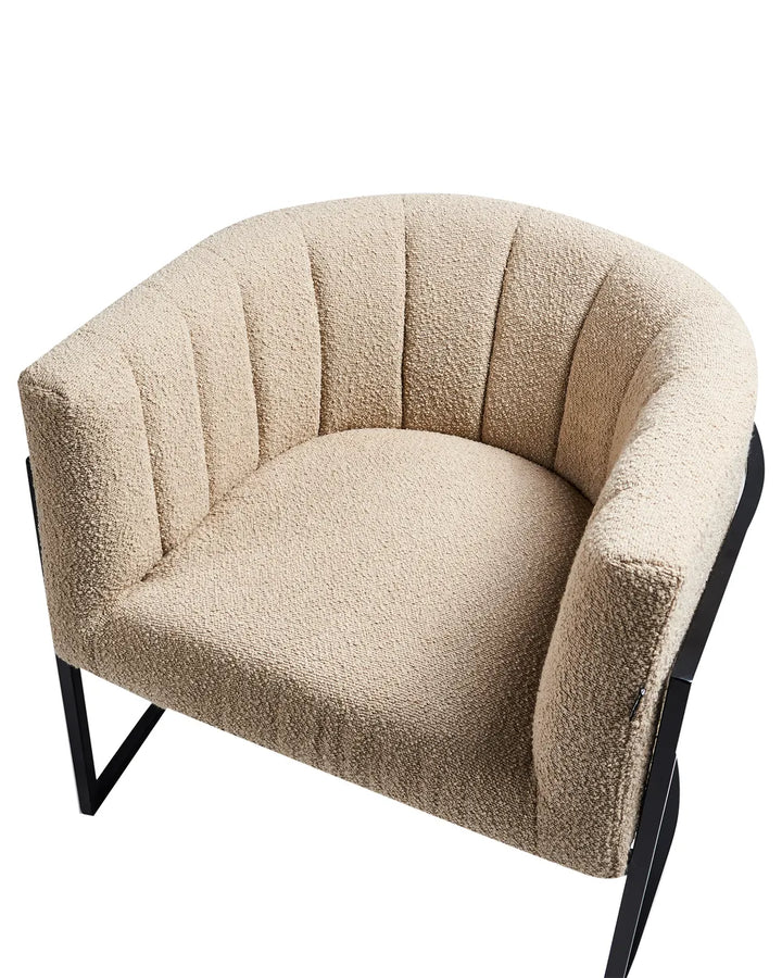 Armchair Boucle Beige Lemley