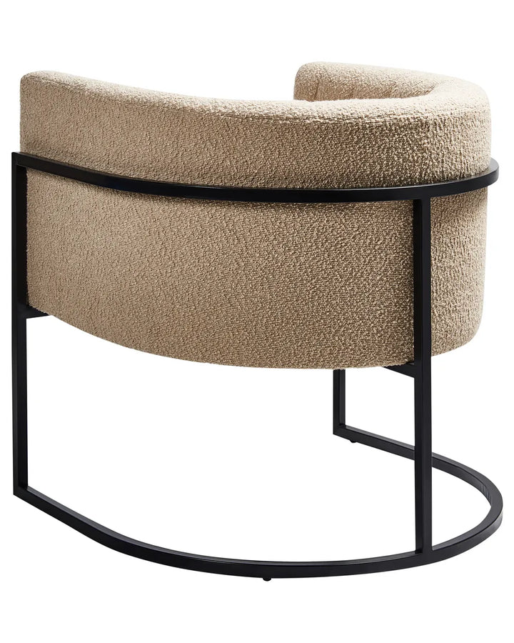 Armchair Boucle Beige Lemley