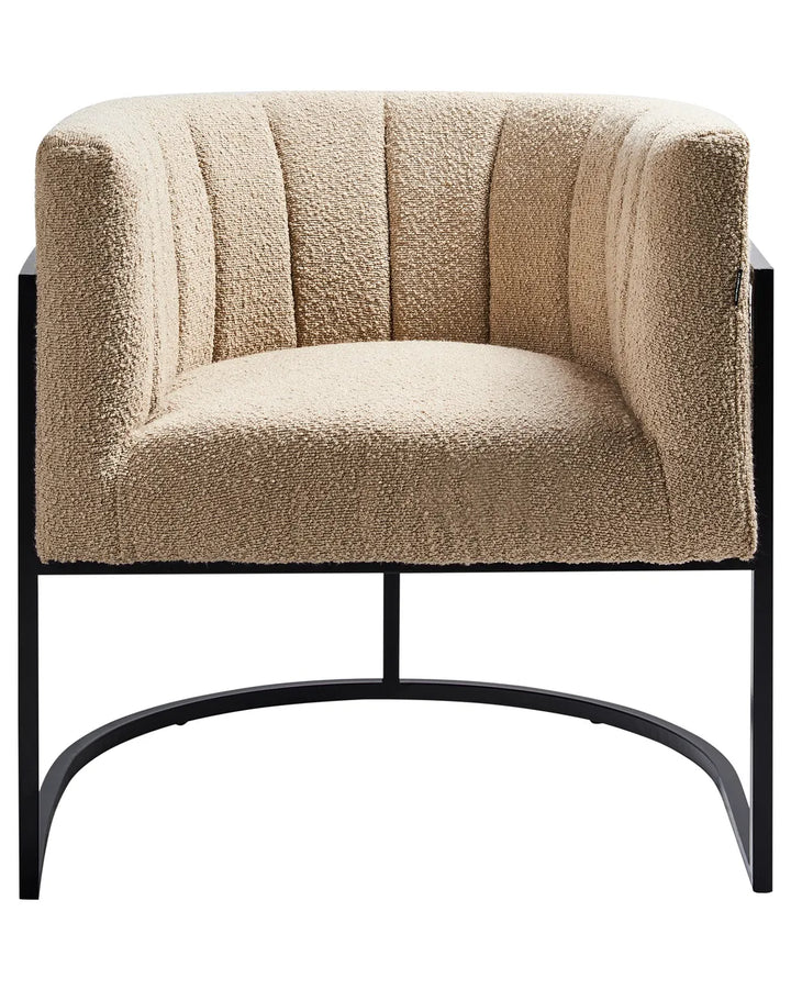 Armchair Boucle Beige Lemley