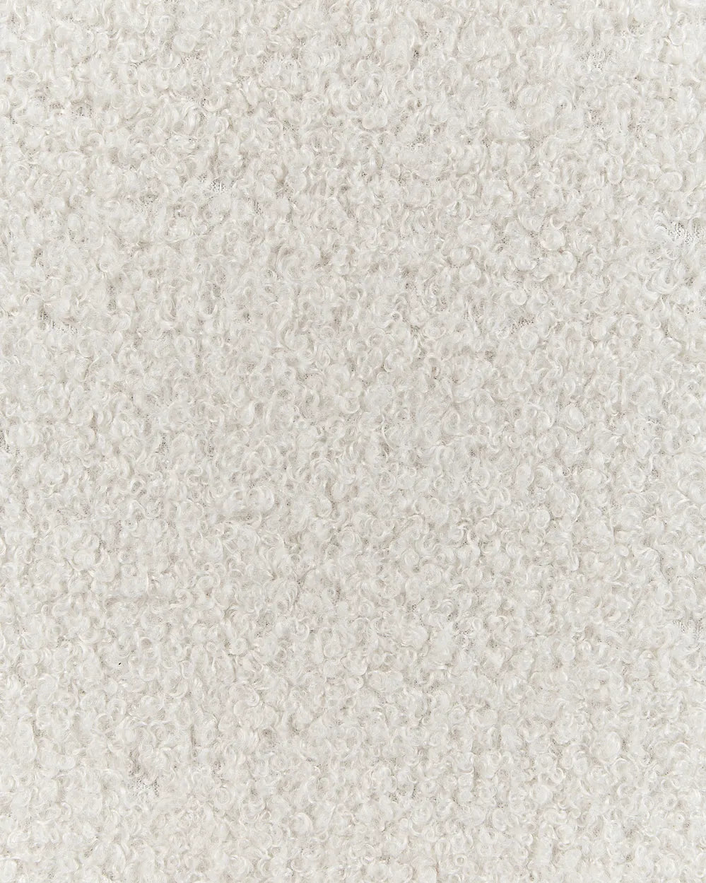 Armchair Boucle Light Brown/ White Hertford