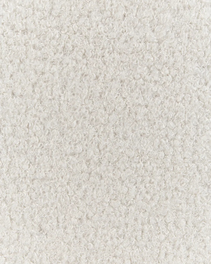 Armchair Boucle Light Brown/ White Hertford