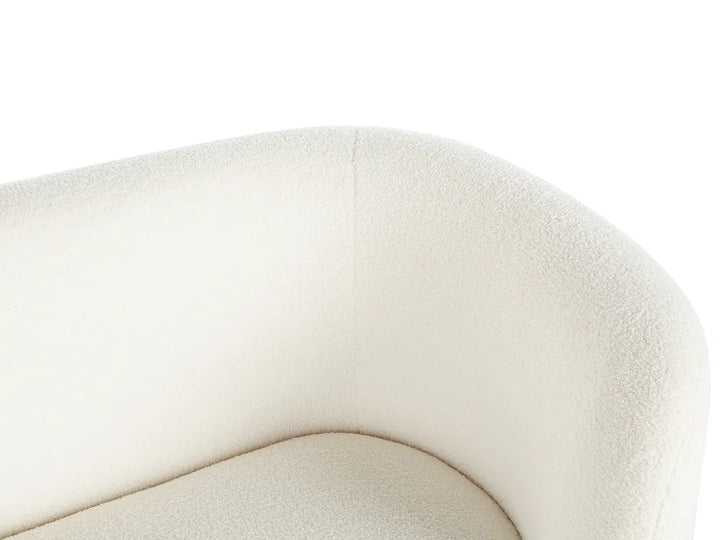 Sofa 2 Seater Boucle White Liora