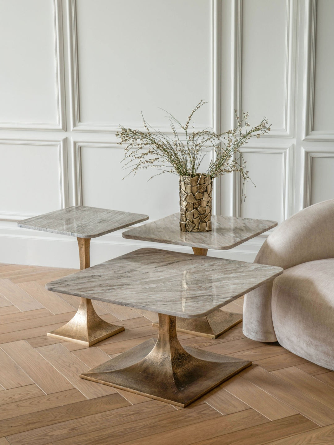 Libra Morchino Marble Coffee Table 70cm