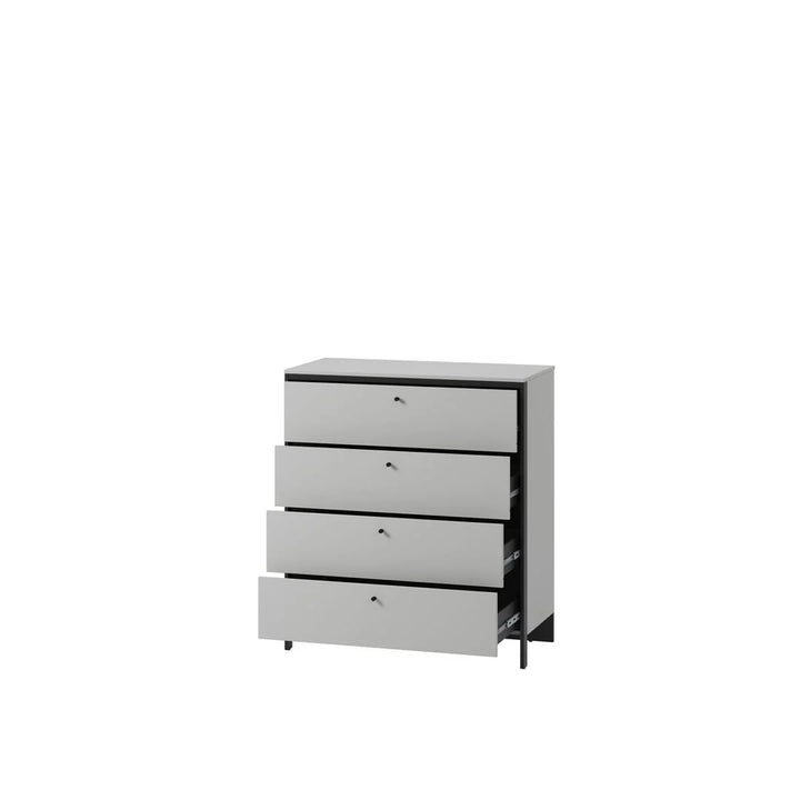 Sleek GRIS Chest of Drawers - Stylish Clothing Storage with Integrated LED Lighting