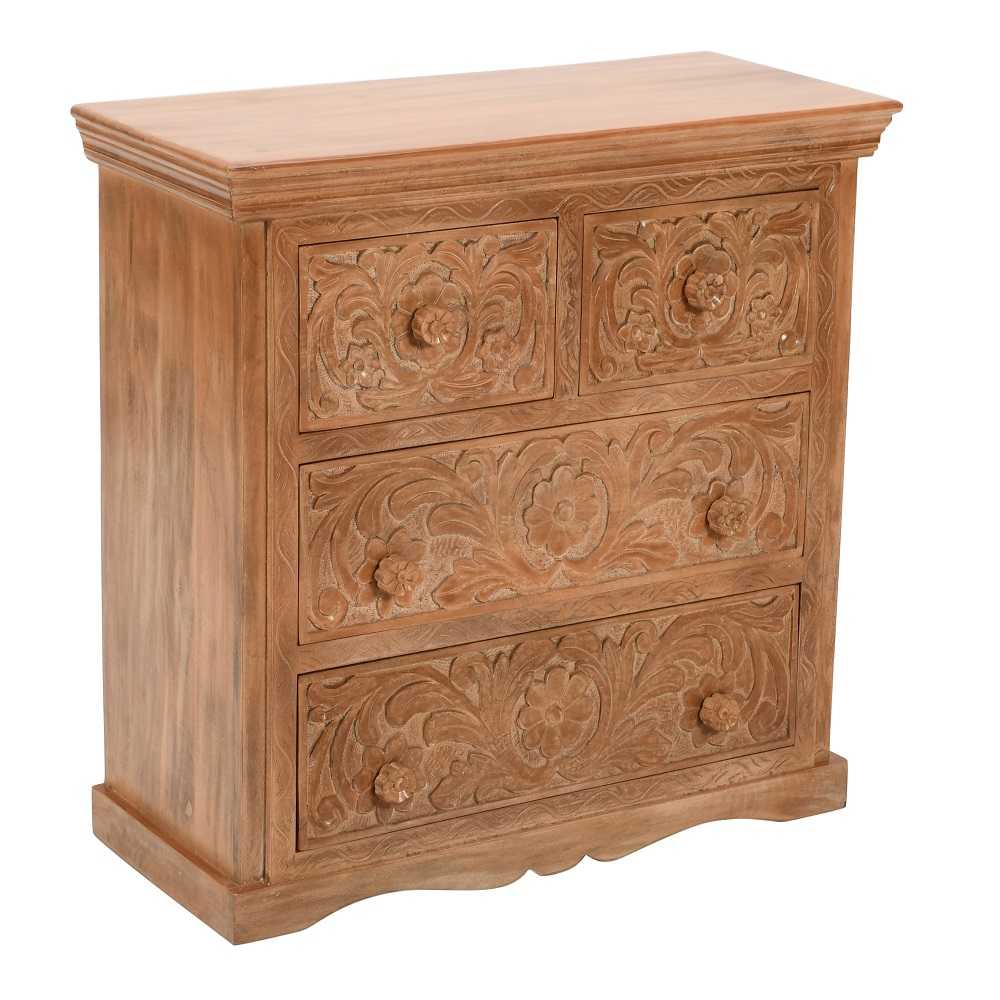 Artwork Mango Wood Chest Of Drawers