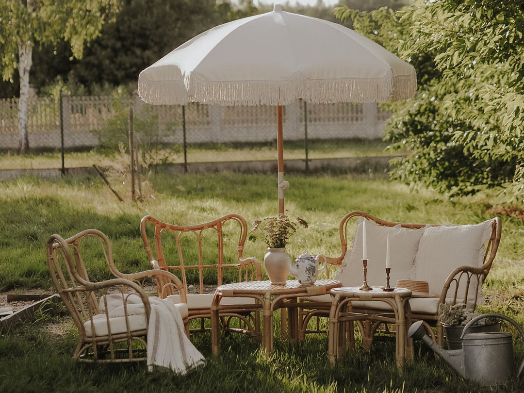 Brindisi Garden Lounge Set with Table 4 Seater Rattan Natural