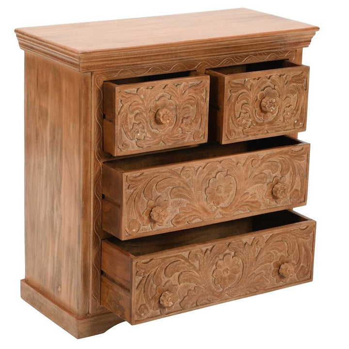 Artwork Mango Wood Chest Of Drawers