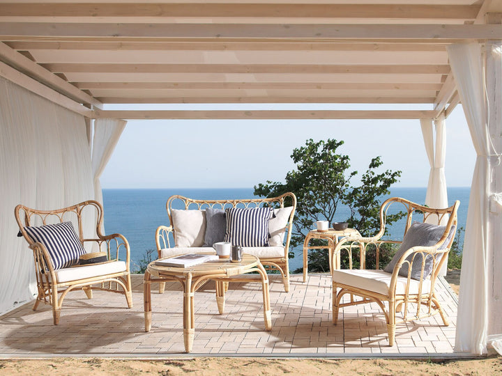 Brindisi Garden Lounge Set with Table 4 Seater Rattan Natural