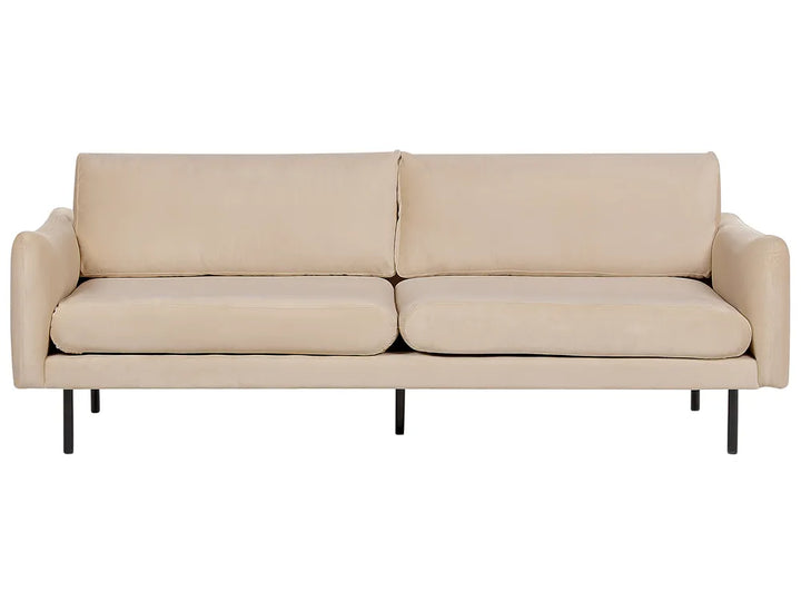 Beige sofa on a white background