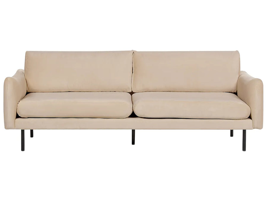 Beige sofa on a white background
