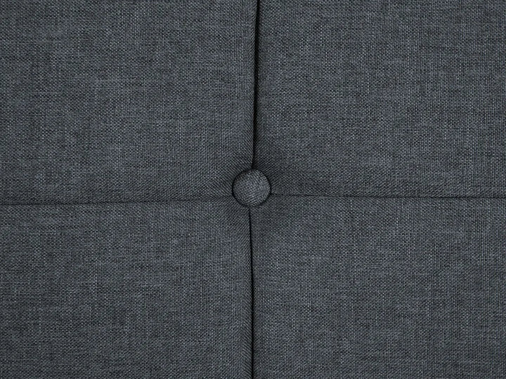 Sofa Bed 3 Seater Fabric Dark Grey Charlesa