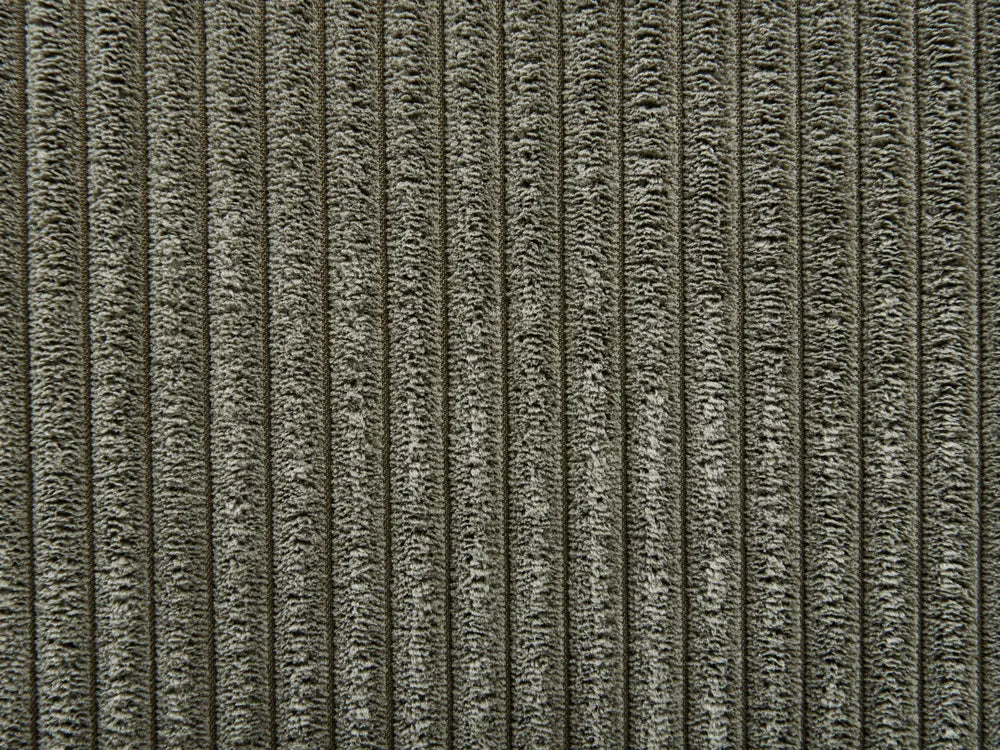 Corner Sofa 4 Seater Corduroy Green with Ottoman Left Hand Lecanto