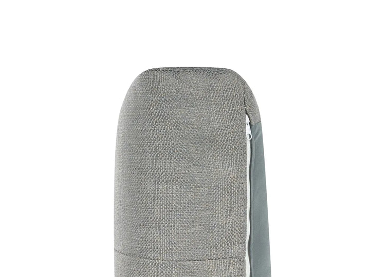 Sofa Bed 3 Seater Fabric Grey with Storage Left Hand Arsaluis