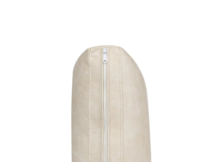 Sofa 3 Seater Faux Leather Beige Jarrow