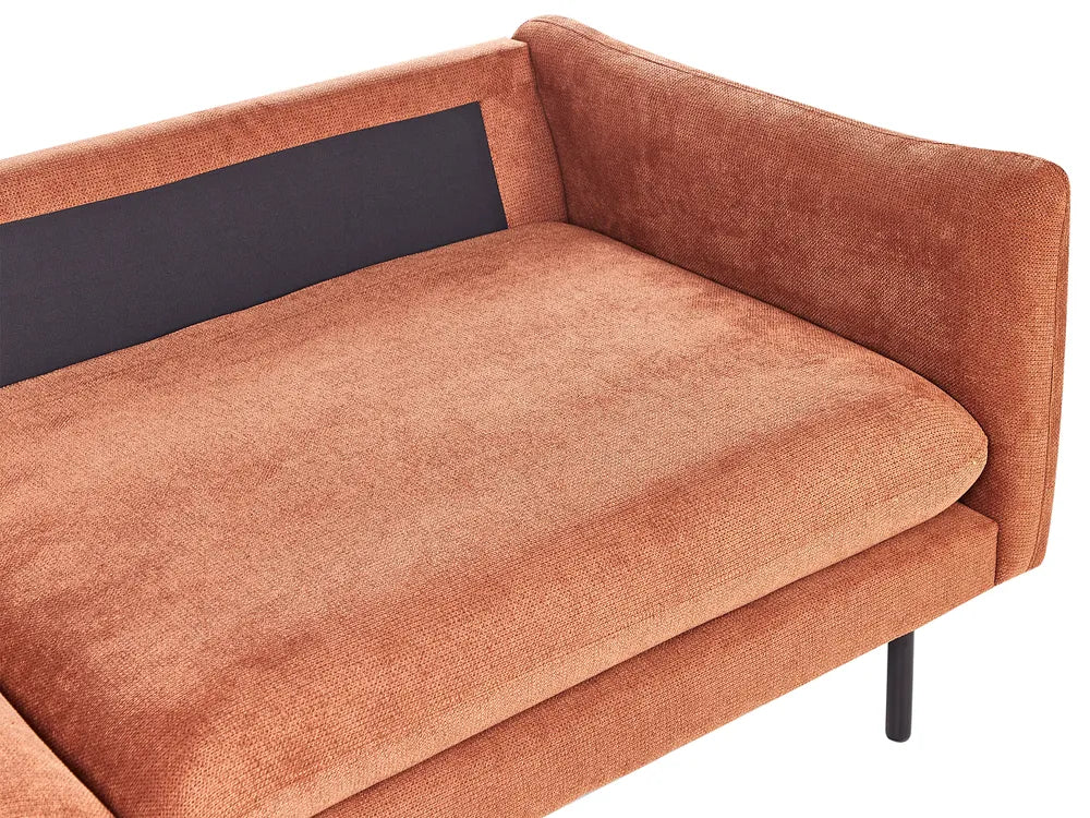 Sofa 3 Seater Chenille Golden Brown Praylow