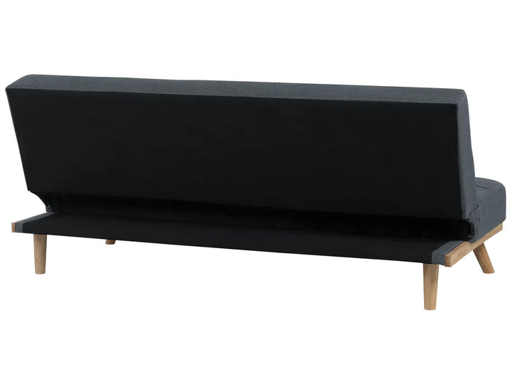 Sofa Bed 3 Seater Fabric Dark Grey Charlesa