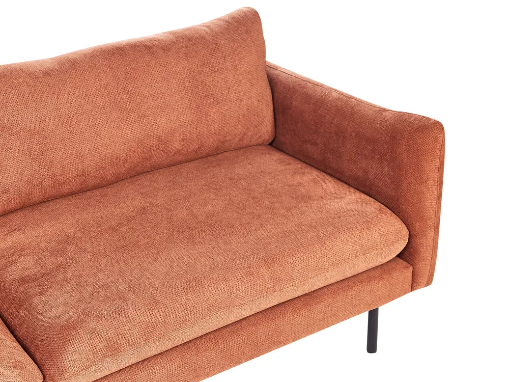 Sofa 3 Seater Chenille Golden Brown Praylow