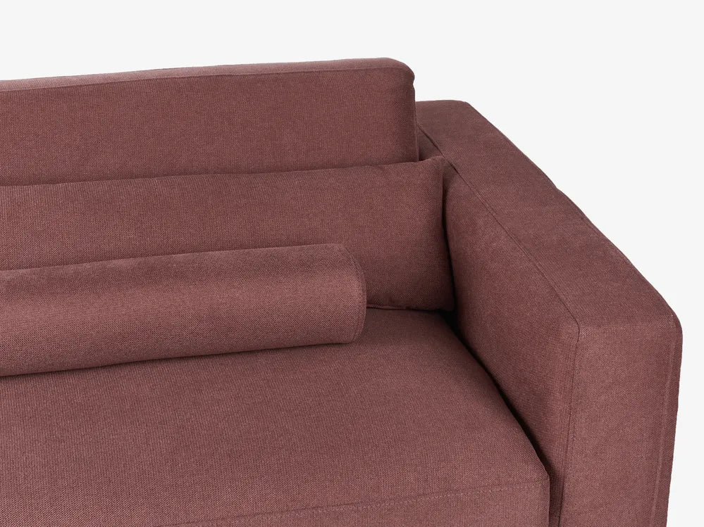 Sofa 3 Seater Fabric Burgundy Maeesha