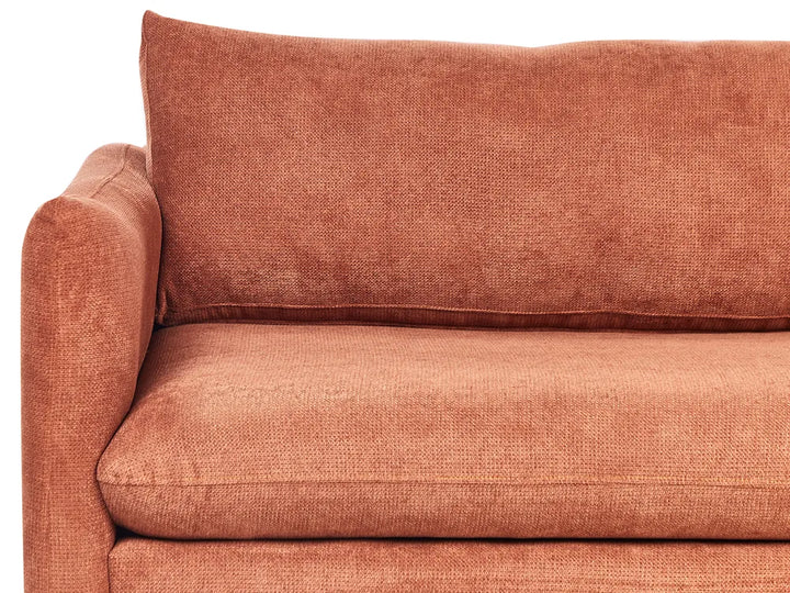 Sofa 3 Seater Chenille Golden Brown Praylow