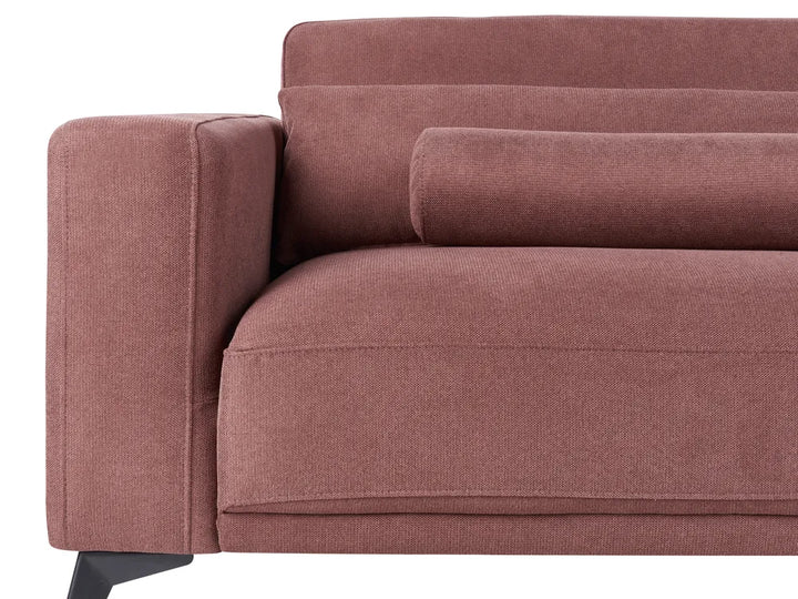 Sofa 3 Seater Fabric Burgundy Maeesha