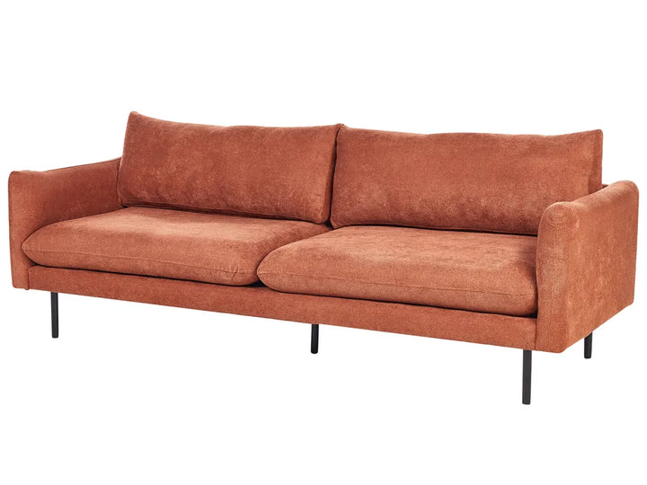 Sofa 3 Seater Chenille Golden Brown Praylow
