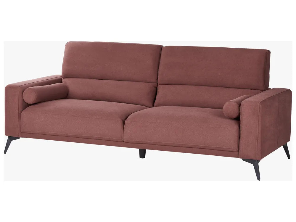 Sofa 3 Seater Fabric Burgundy Maeesha