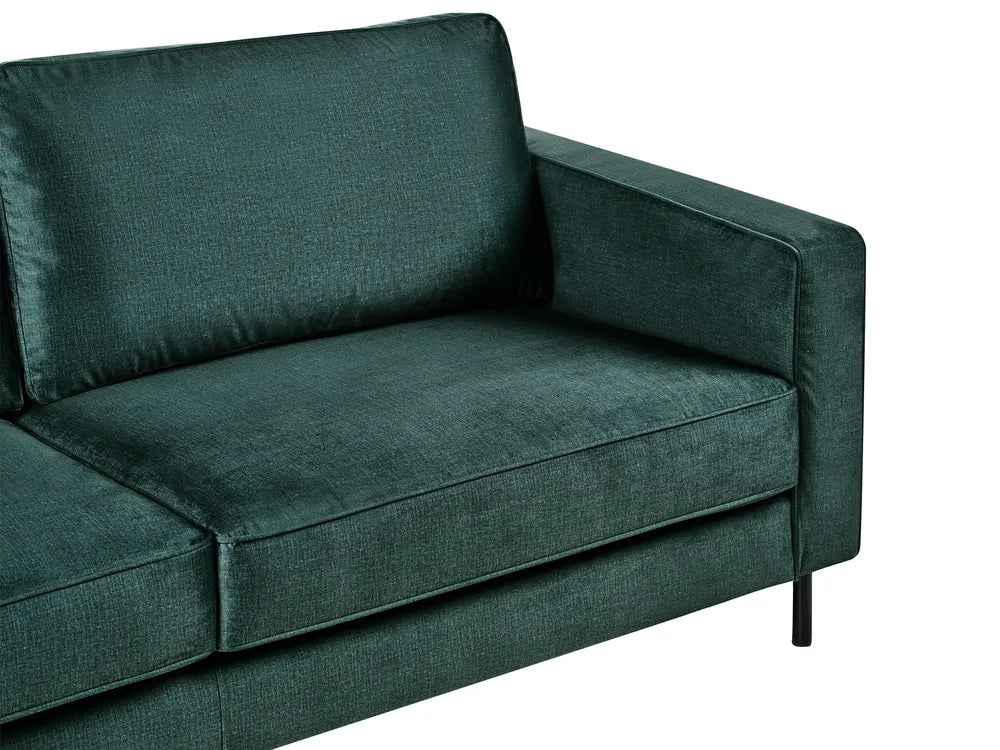 Sofa 3 Seater Velvet Dark Green Chanet