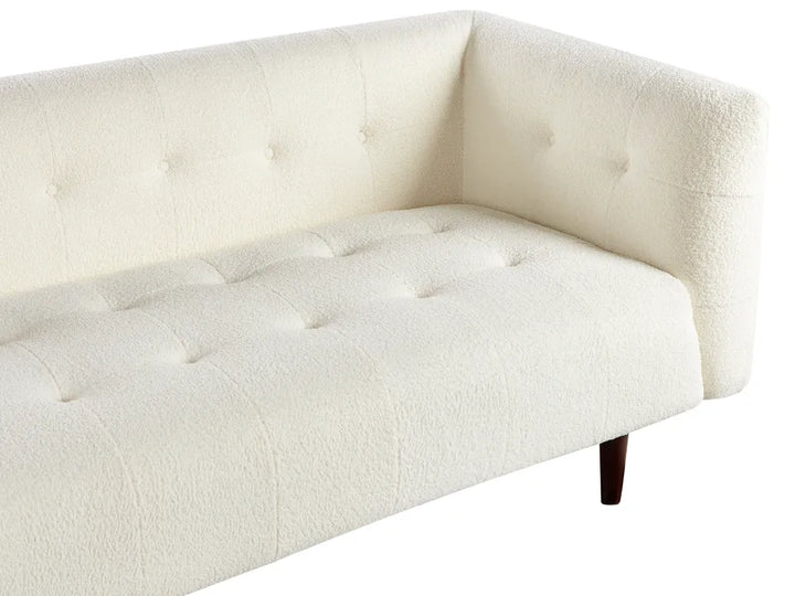 Sofa 3 Seater Boucle Off-White Cilla