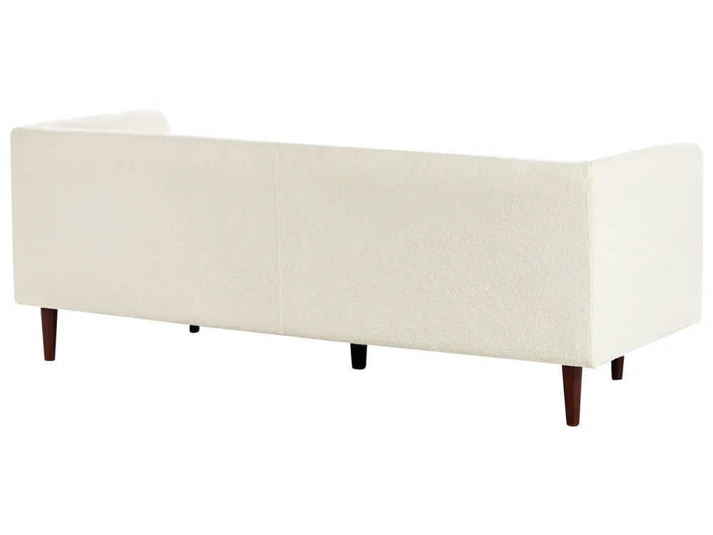 Sofa 3 Seater Boucle Off-White Cilla