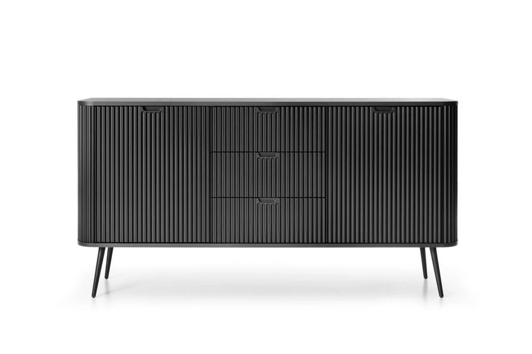 Sideboard Cabinet 168cm Black Zova