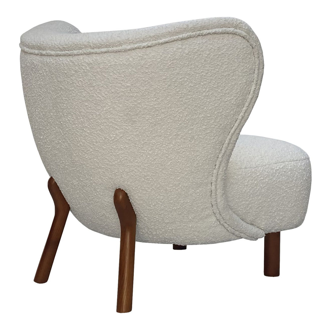 Libra Lewis Wingback Occasional Chair Cream Boucle