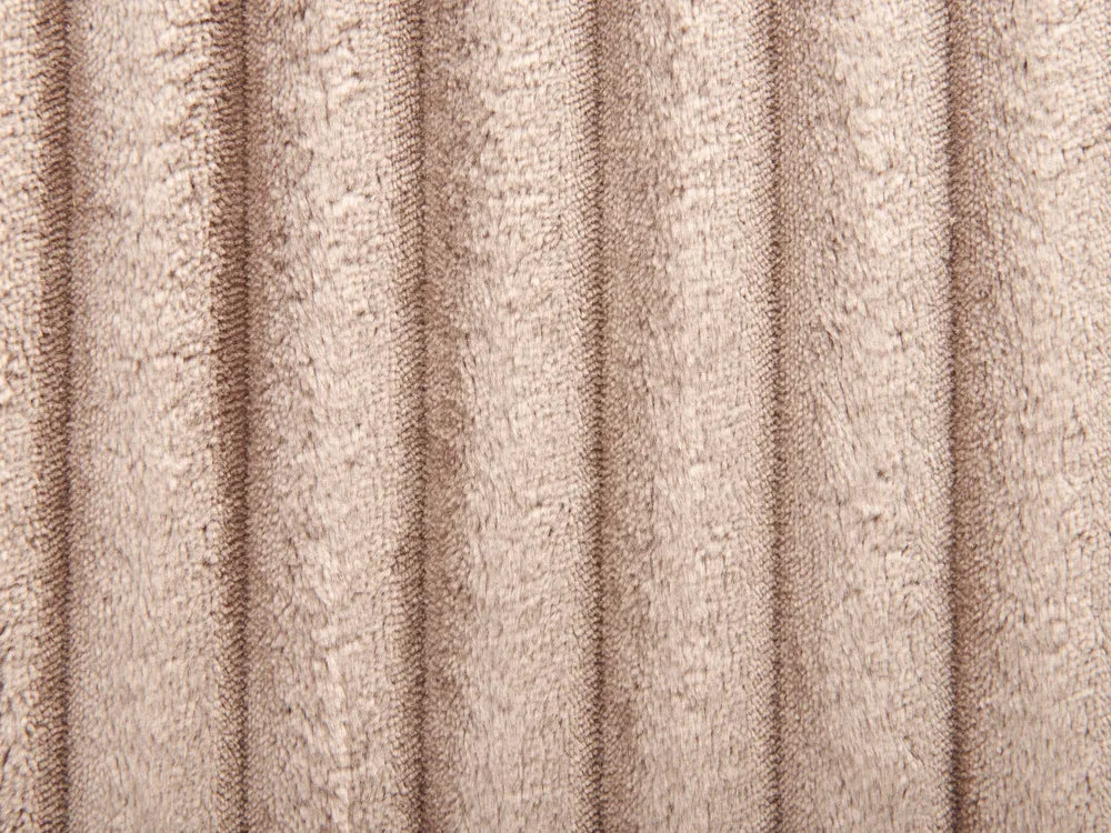 Corner Sofa 4 Seater Corduroy Light Brown Left Hand Vardie