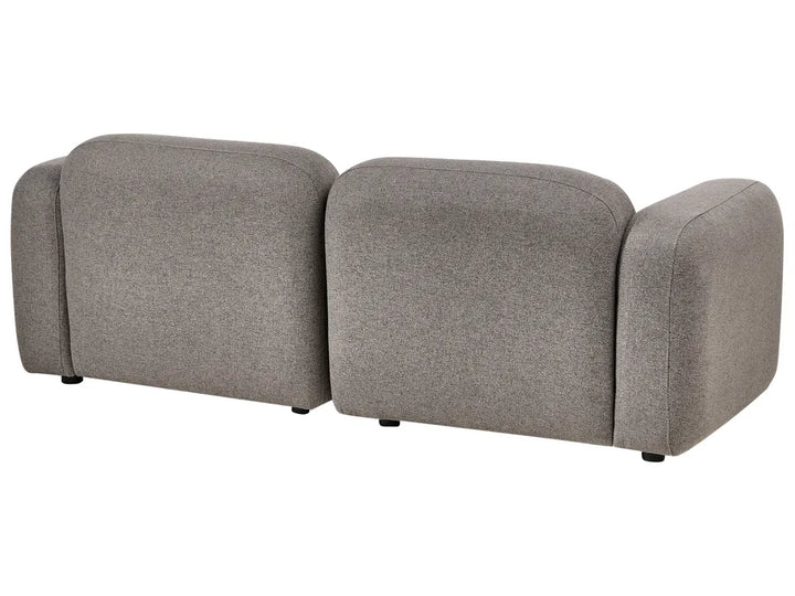 Sofa 3 Seater Fabric Dark Grey Brinnlee