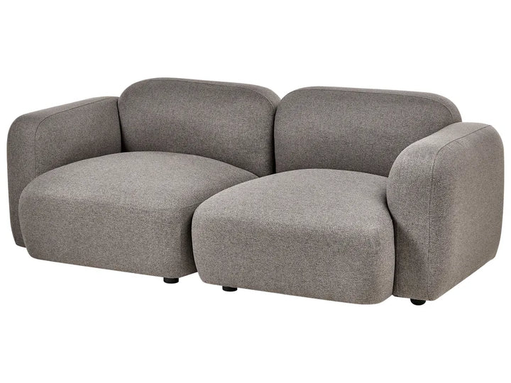 Sofa 3 Seater Fabric Dark Grey Brinnlee