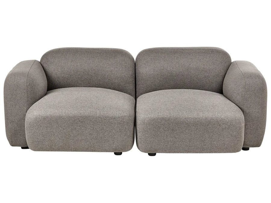 Gray sofa on a white background