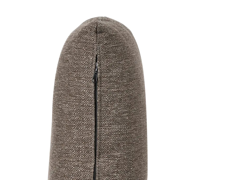 Corner Sofa 3 Seater Fabric Brown Right Hand Ibach