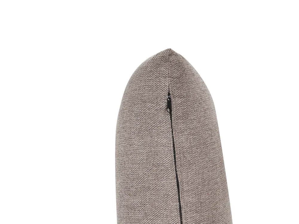 Corner Sofa 3 Seater Fabric Light Brown Right Hand Ibach