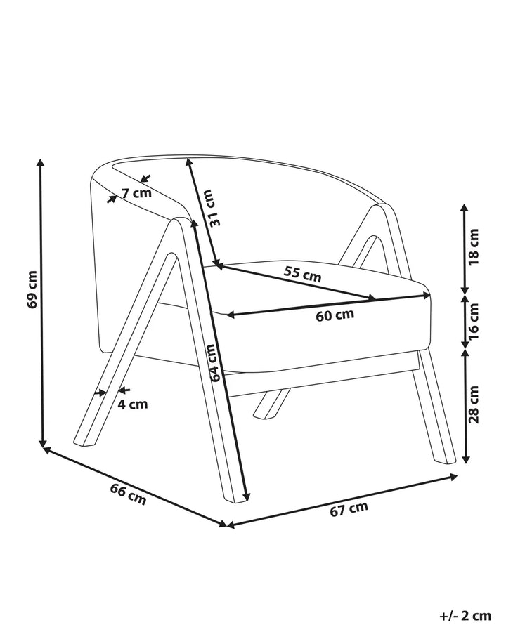 Armchair Boucle Beige Tyler