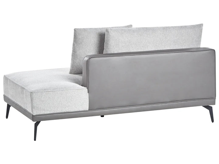 Corner Sofa 3 Seater Fabric Light Grey Right Hand Deaneen