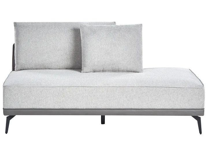 Corner Sofa 3 Seater Fabric Light Grey Right Hand Deaneen