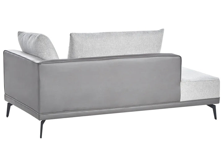 Corner Sofa 3 Seater Fabric Light Grey Right Hand Deaneen